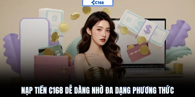Nạp tiền C168 dễ dàng nhờ đa dạng phương thức